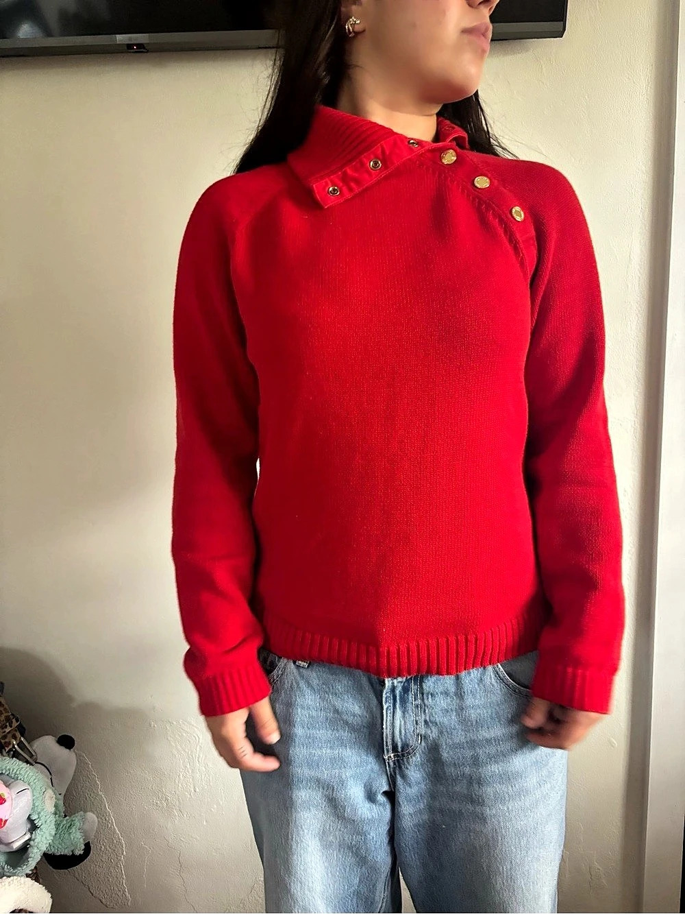Ralph Lauren Red Sweater Size Medium